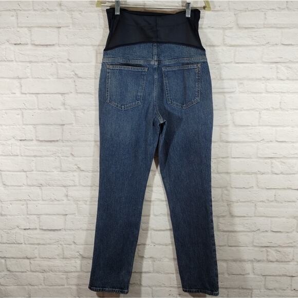 AA Madewell Maternity Over-the-Belly Perfect Vintage Jean in Decatur Wash NWT 28 - Picture 8 of 13